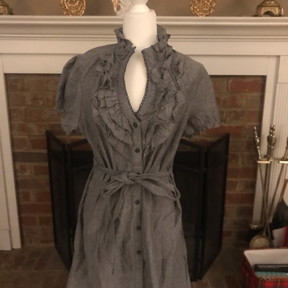 Cute little grey button down dress
